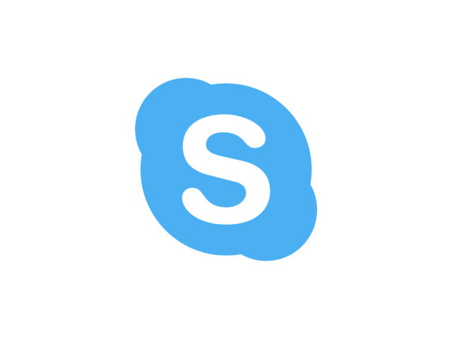 logo verde di skype